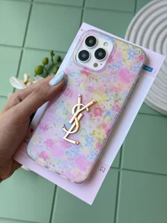 قاب گوشی Pink Garden آیفون | طرح باغ گل صورتی