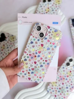 قاب گوشی قلب قلبی رنگی