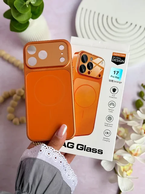 قاب AG GLASS نارنجی آیفون