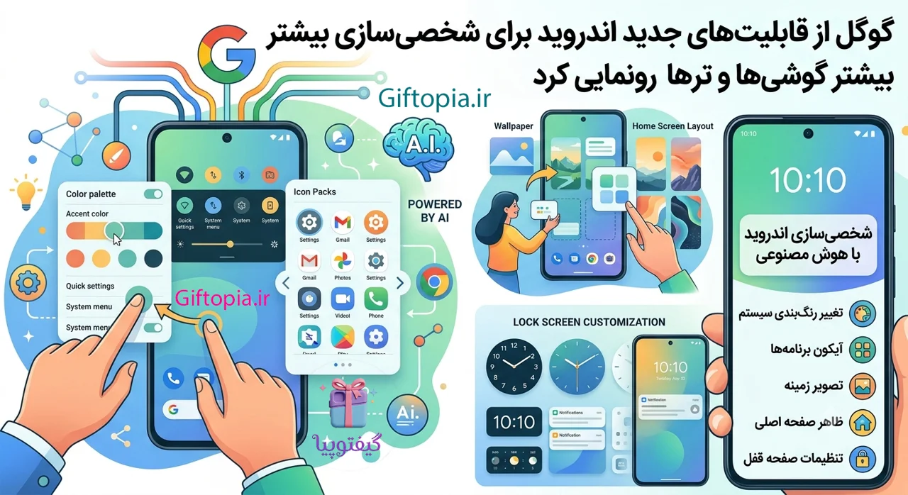 گوگل از قابلیت‌های جدید اندروید برای شخصی‌سازی بیشتر گوشی‌ها رونمایی کرد