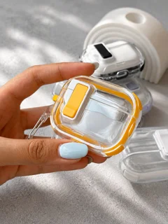 کاور ایرپاد شفاف candy clear | کاور محافظ قفل‌دار با طراحی نیمه‌سخت