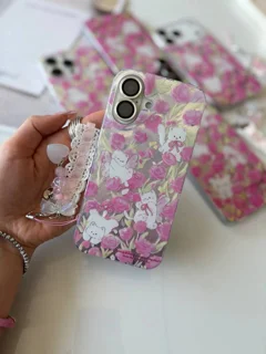 قاب پیشی کیوت صورتی شیائومی(بدون آویز)